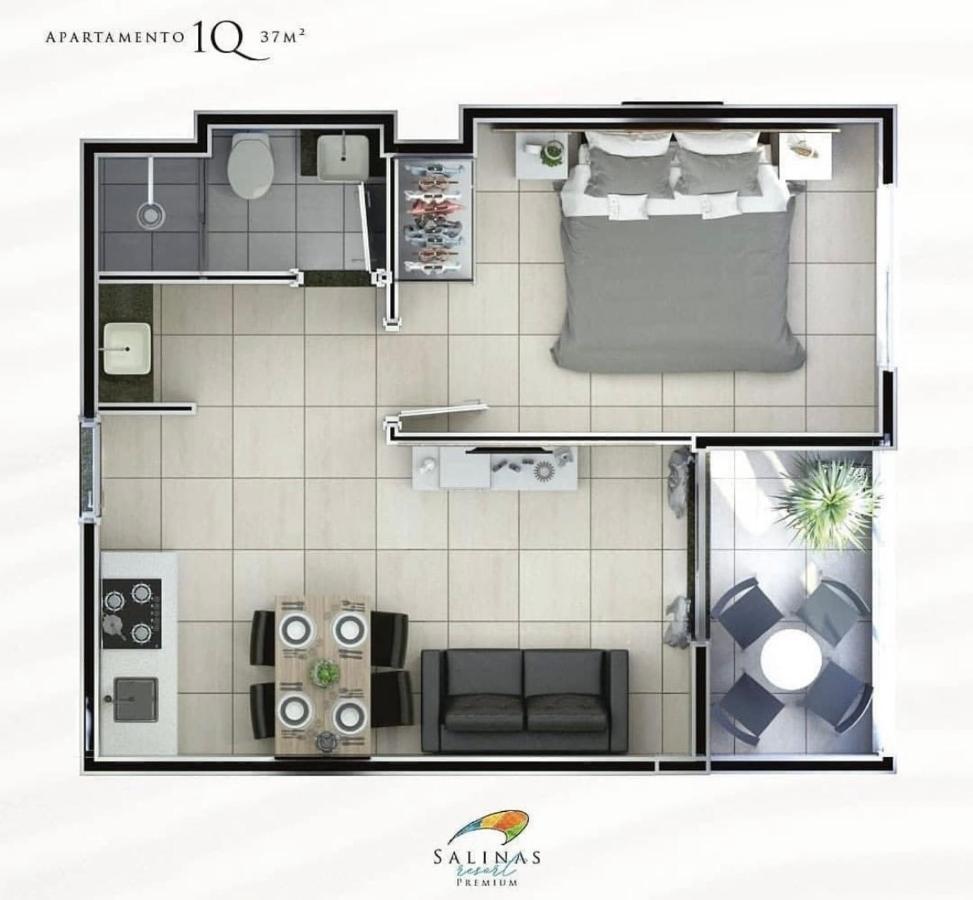 Salinas Premium Resort - Apto Ate 4 Pessoas ซาลิโนโปลิส ภายนอก รูปภาพ
